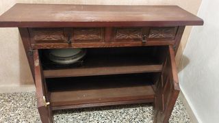 Mueble recibidor madera