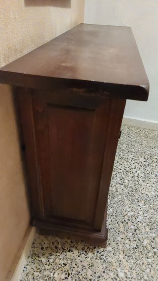 Mueble recibidor madera