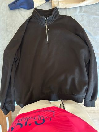Jersey cuello alto cremallera