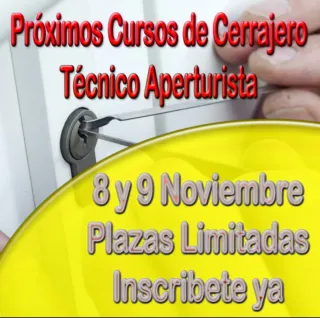 Curso Cerrajero Técnico Aperturista