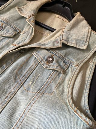 Chaleco Vaquero Desgastado