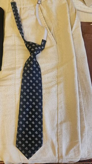 Corbata Yago Negra con Diseño
