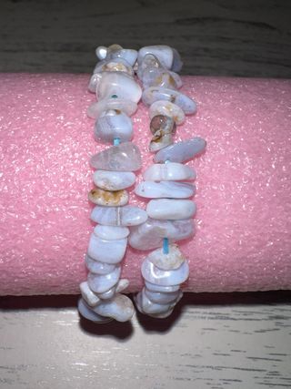 Pulsera de chip de calcedonia
