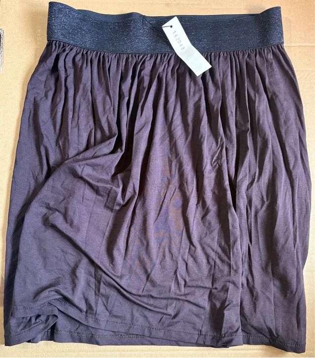 Falda marrón y cinturón, La Nuit Boutique, Talla M