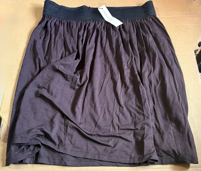 Falda marrón y cinturón, La Nuit Boutique, Talla M