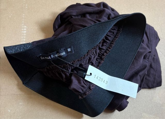 Falda marrón y cinturón, La Nuit Boutique, Talla M