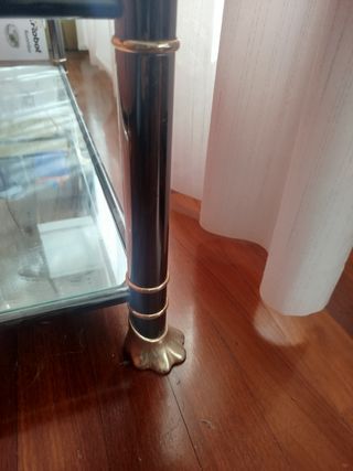 Mesa auxiliar salón de cristal