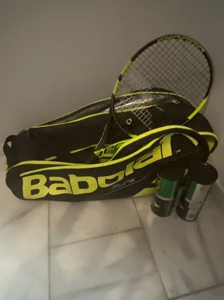 Paletero Babolat y Raqueta Tenis Rafa Nadal Junior
