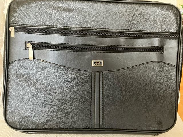 cartera maletin Polipiel Negro para Portátil