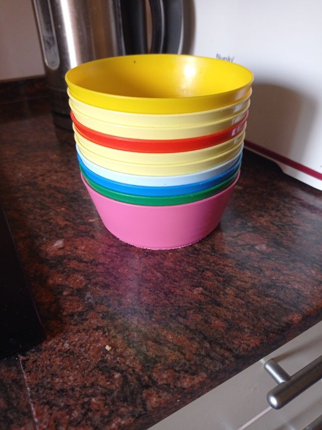 Lote 10 boles plástico IKEA