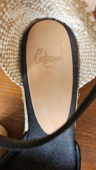 Alpargatas Castañer Mujer Beige y Negro