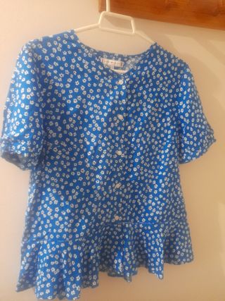 Camiseta Tommy Hilfiger floral azul