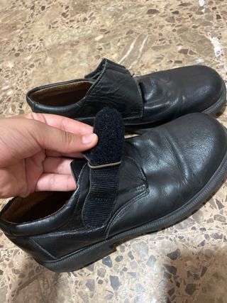 Zapatos Escolares Negros Velcro,TALLA 38
