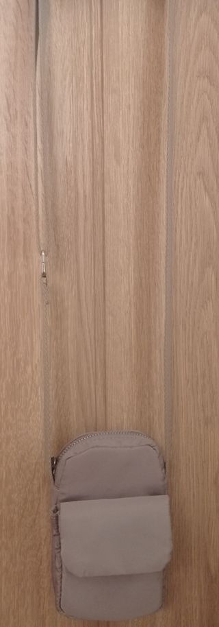 Bandolera para móvil beige