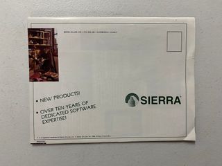 SIERRA Catálogo Videojuegos PC 1989