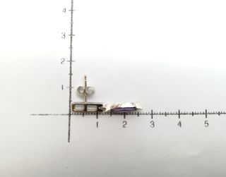 Pendientes  Oro Blanco 18 Kt. 2.7 gr. segunda mano