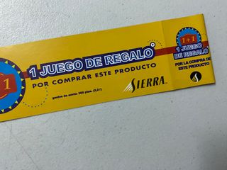 SIERRA Catálogo Videojuegos 1995-1996 y tarjetas