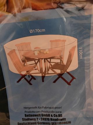 Funda Protectora Mesa Jardín 170cm