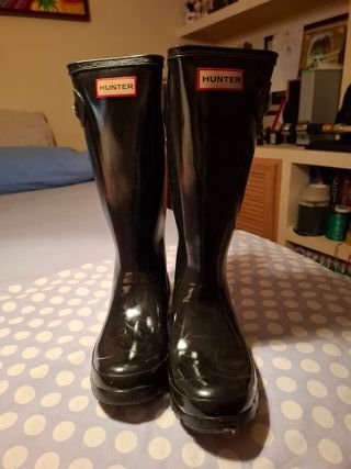 Botas de Lluvia Hunter Talla 36 Negras. Originales
