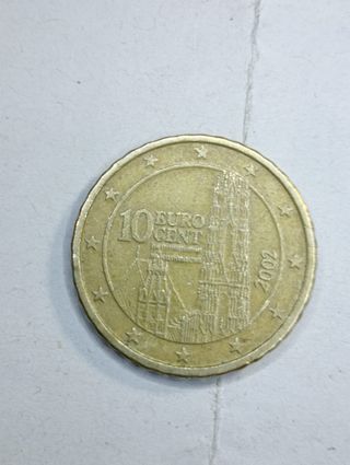 2 Monedas 10 Céntimos Austria 2002