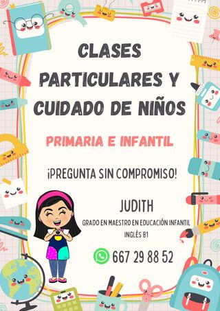 Clases particulares y cuidado de niños