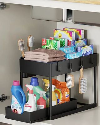 Organizzatore estraibile nero e multicolore