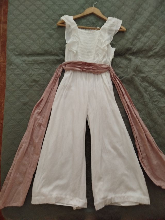 Mono Mango detalle volantes blanco