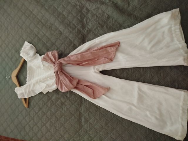 Mono Mango detalle volantes blanco