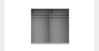 2 Armario moderno blanco y gris