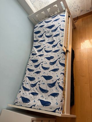 Cama infantil de madera(blanco)