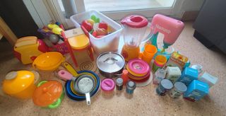 Cocinita de madera para niños