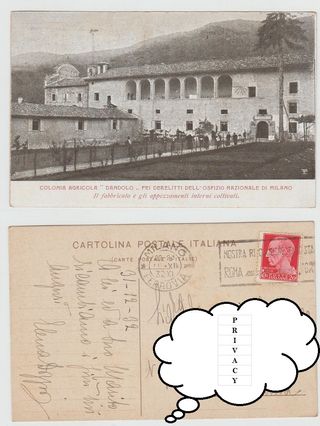 Cartolina Colonia Agricola Dandolo 1932