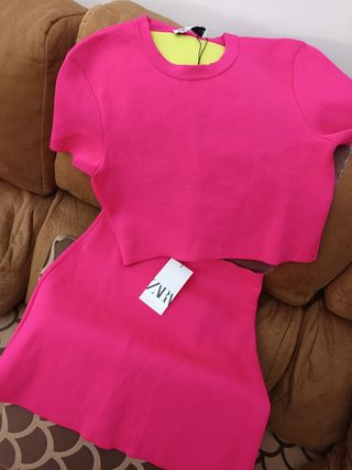 Conjunto Zara Rosa