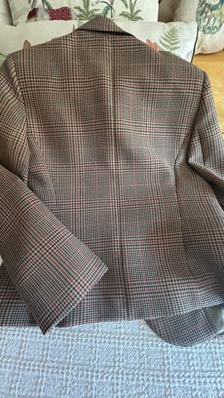 Blazer a quadretti marrone Zara taglia S e M