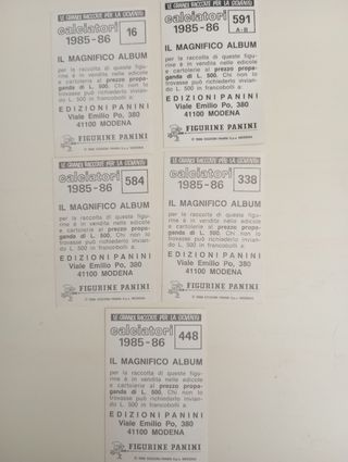 Figurine Panini Calciatori 1985/86