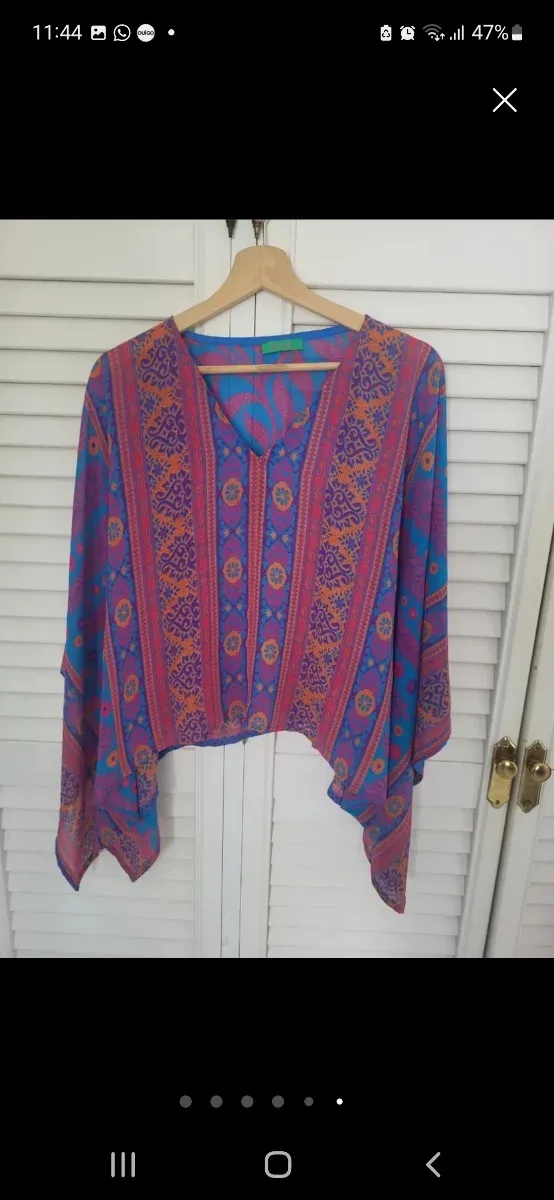 Conjunto Blusa y falda estampada