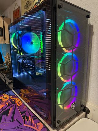 Torre PC Gaming Negra RGB