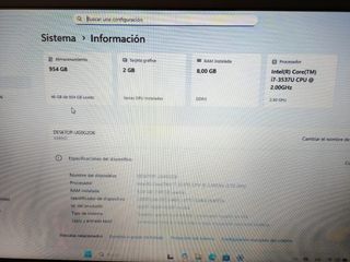 Portátil ASUS i7 