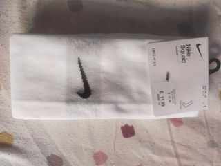 Medias Largas Nike Fútbol Blancas Talla 38-42.