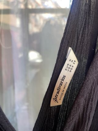 Vestido Stradivarius Negro ajustado 