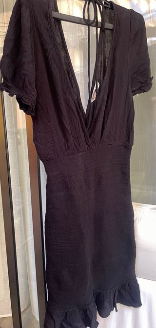 Vestido Stradivarius Negro ajustado 