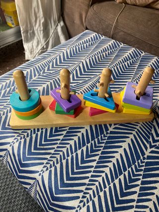 Juguete Montessori Madera Apilamiento Formas