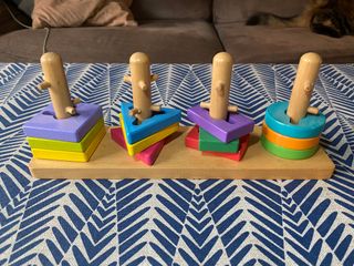 Juguete Montessori Madera Apilamiento Formas