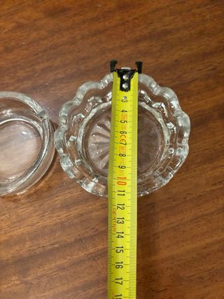 Coppia Posaceneri in Vetro