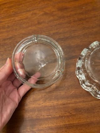 Coppia Posaceneri in Vetro