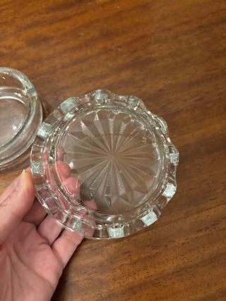 Coppia Posaceneri in Vetro