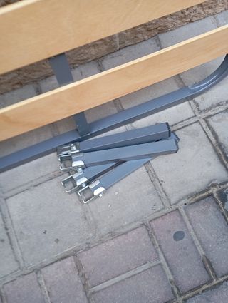 Somier de láminas metálico y madera 