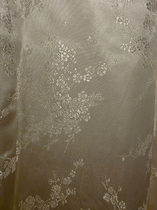 Abito cinese seta bianco M