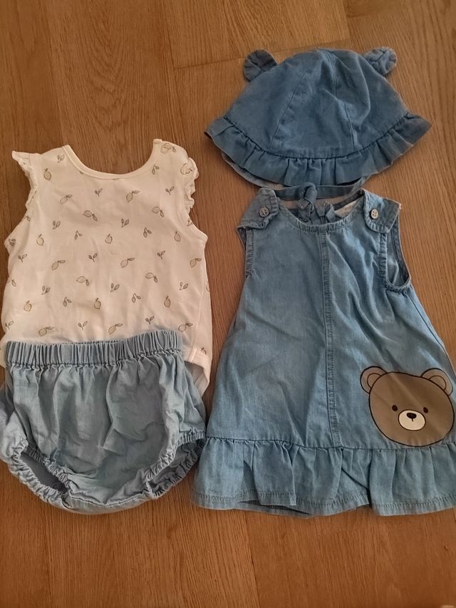 Conjunto bebé 2 piezas +gorro