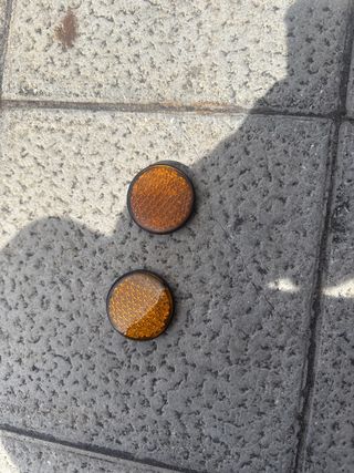 Catadióptricos reflectantes naranjas